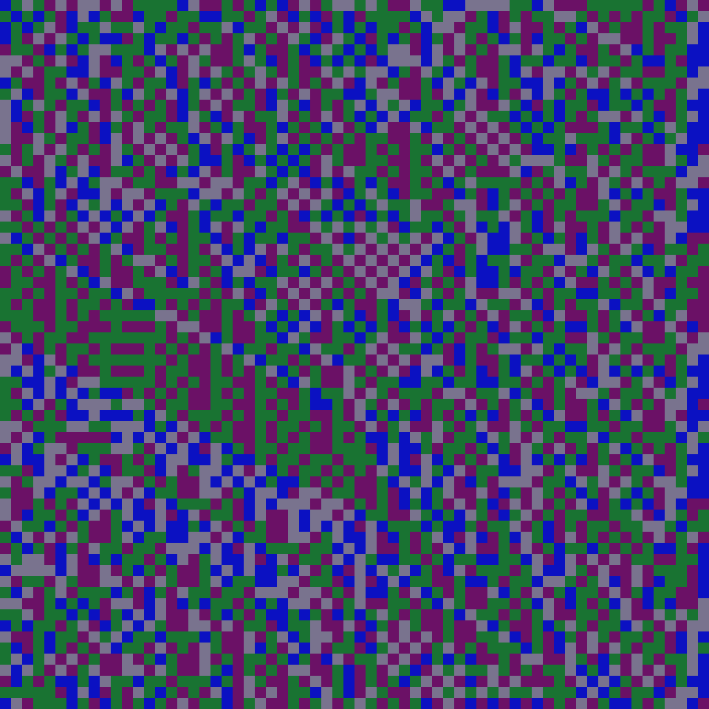 Blending Neighbors Cellular Automata #18