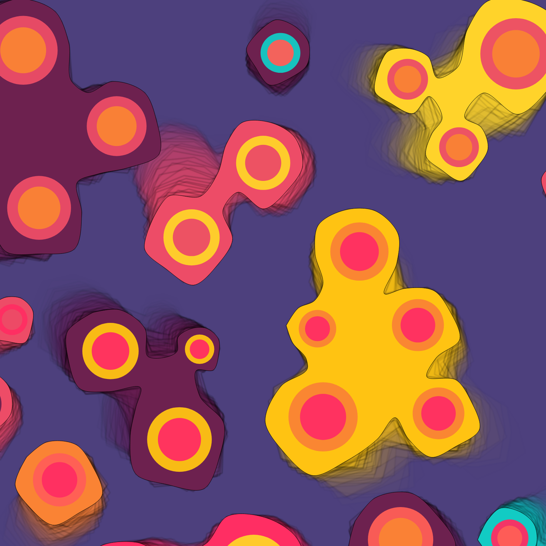 Geometric colorful shapes (Free edition) #3