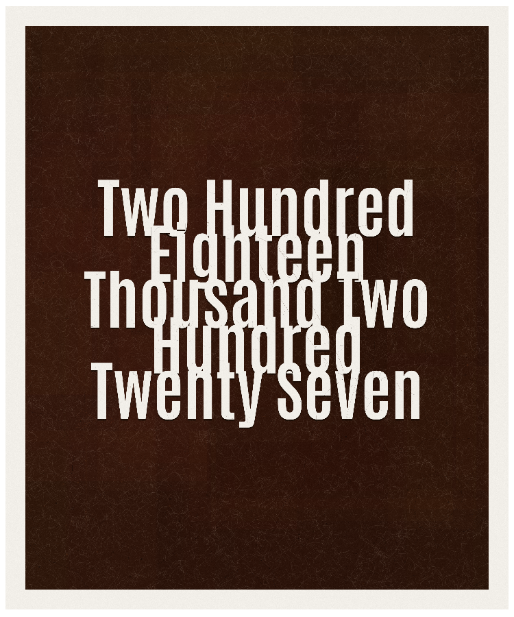 Count #218227