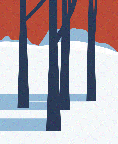 Minimal Snow Landscape #46