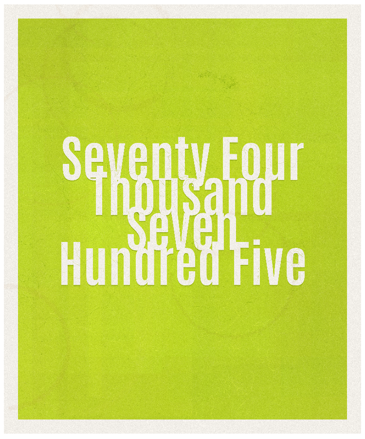 Count #74705