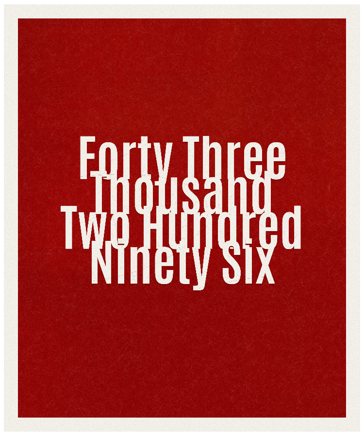 Count #43296