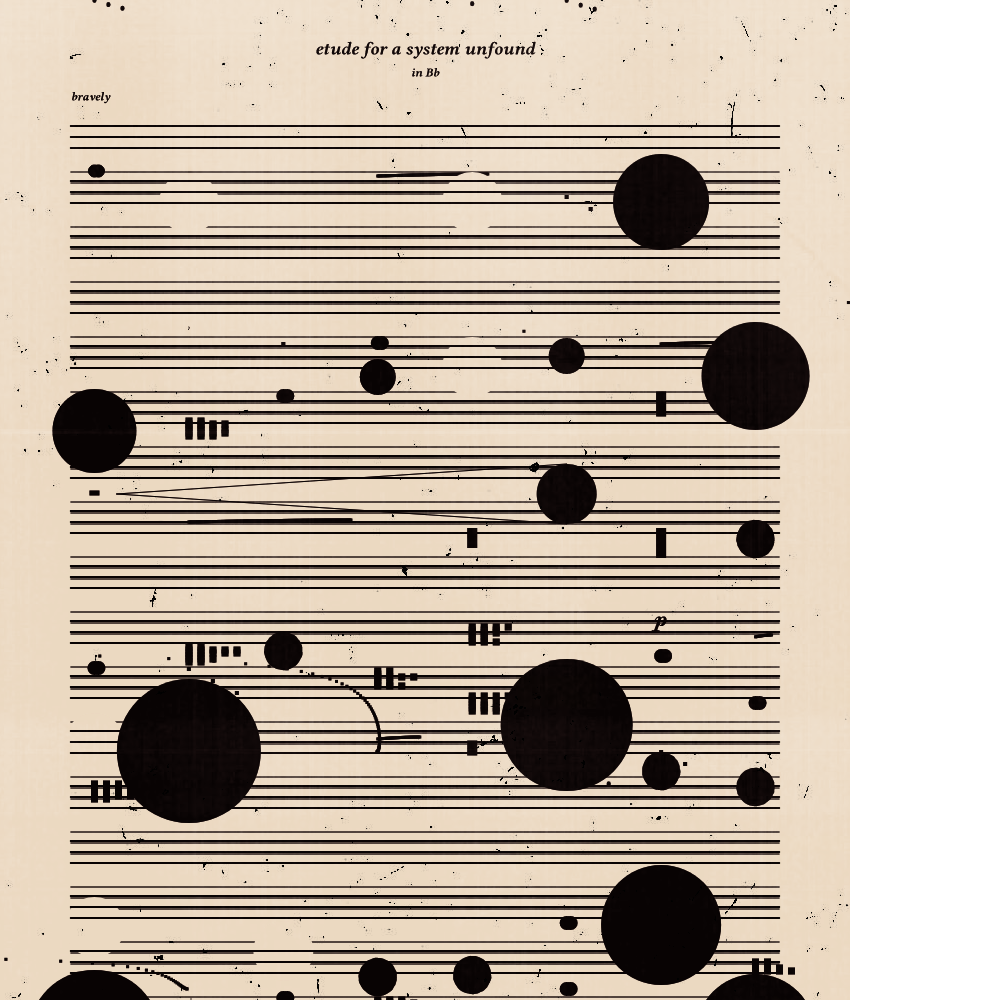 etude for a system unfound #16