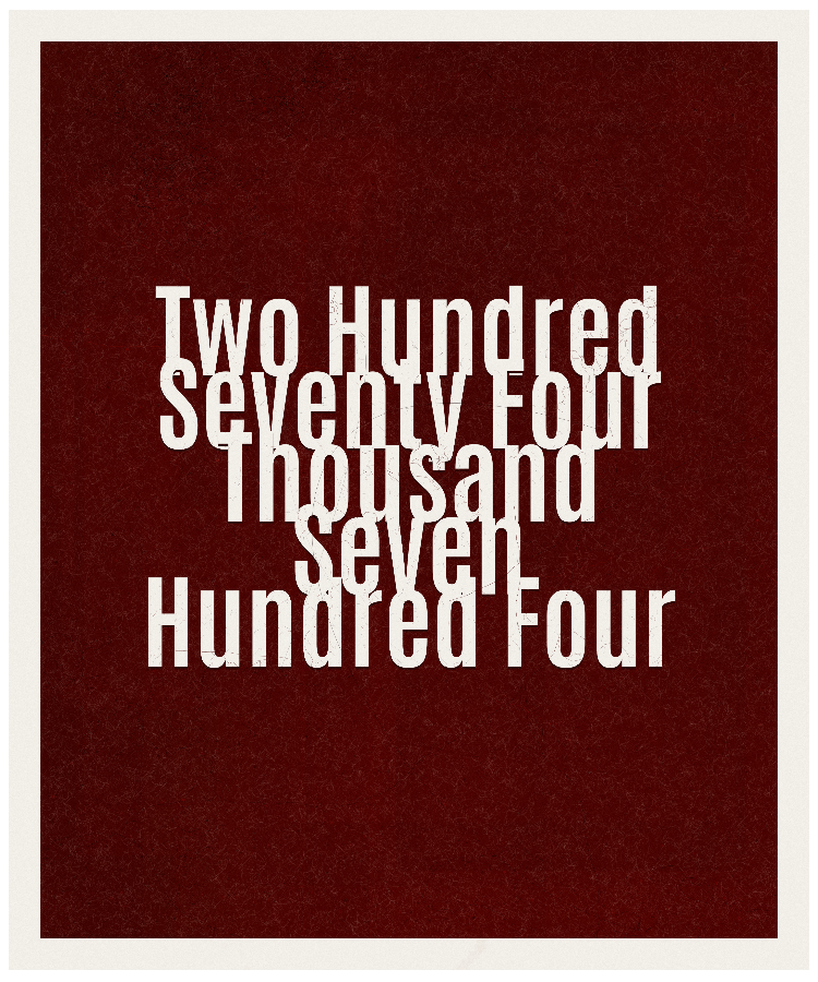 Count #274704