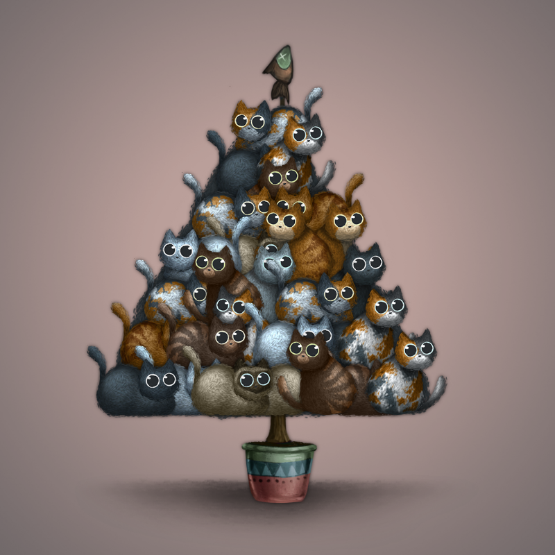 Fluffy Christmas Tree #36