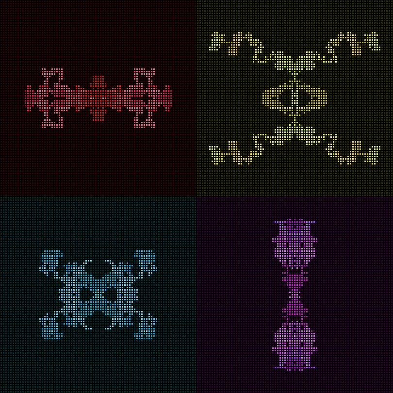 Dither Creatures 2x2 #14