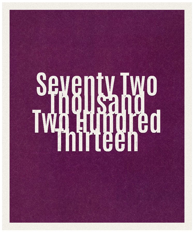 Count #72213