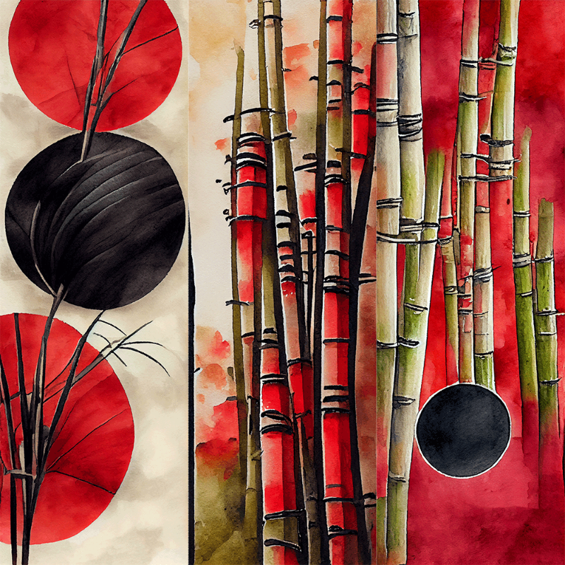 AI Bamboo and Sun #9