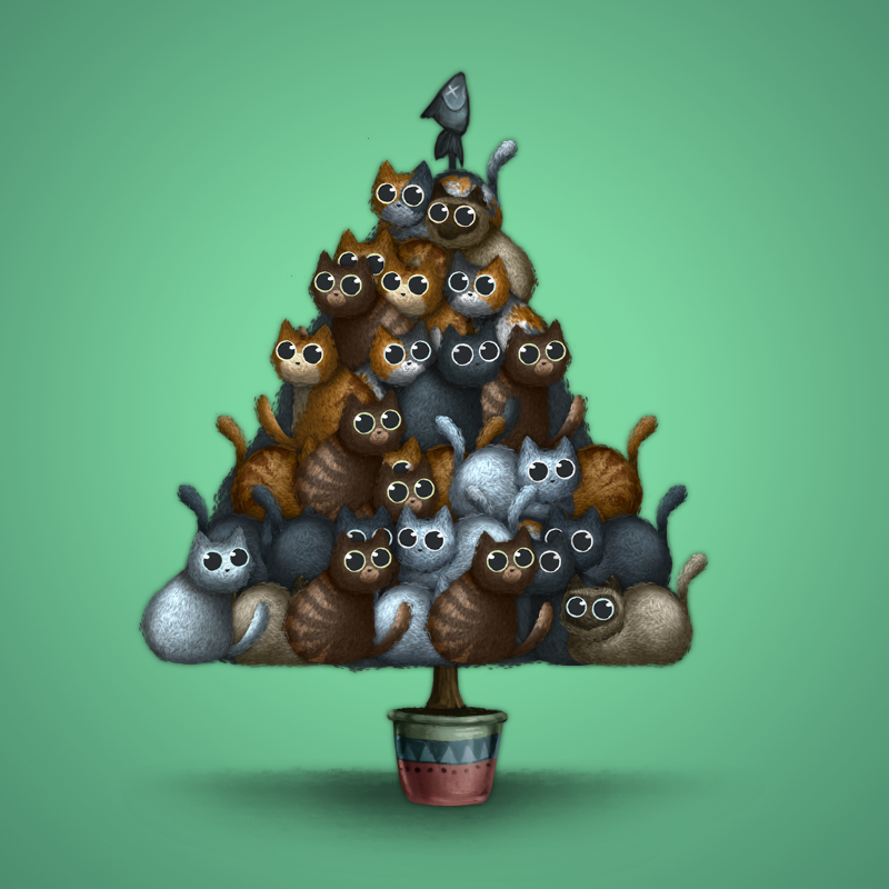 Fluffy Christmas Tree #38