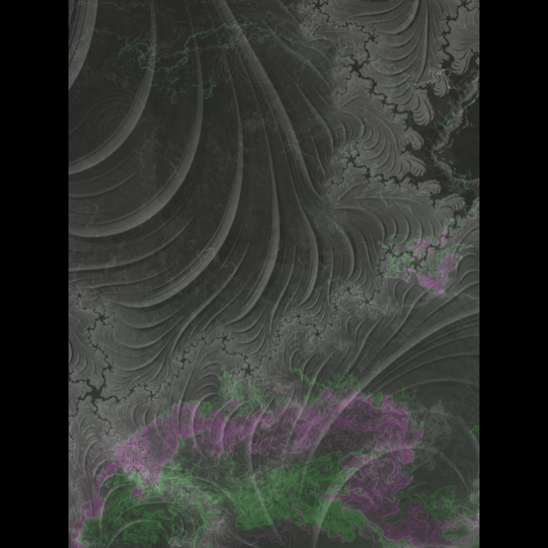 monochrome nebular fractal #14