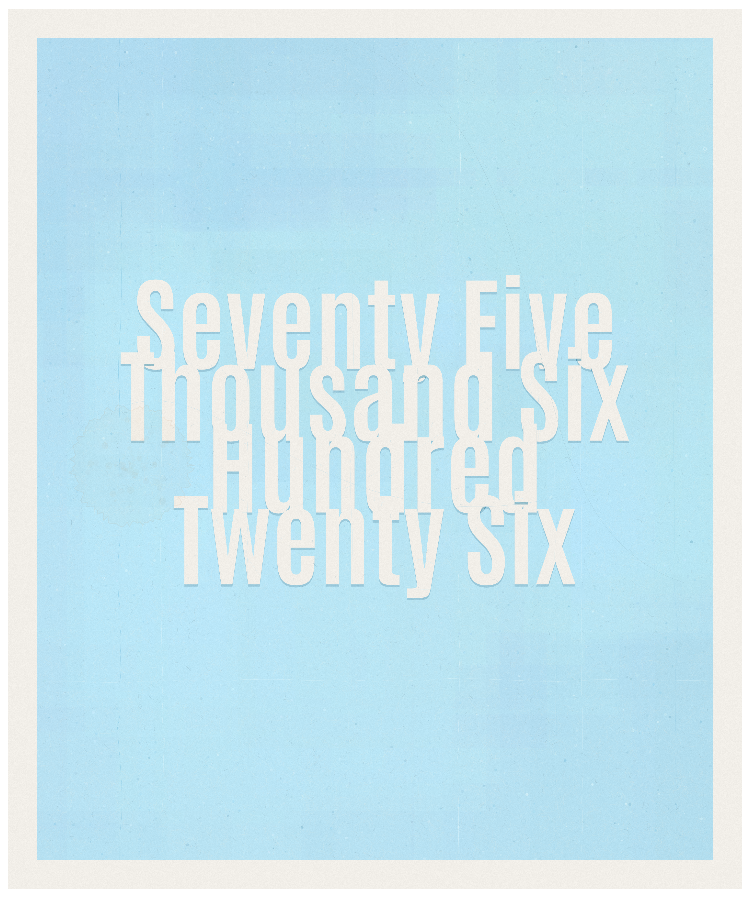 Count #75626