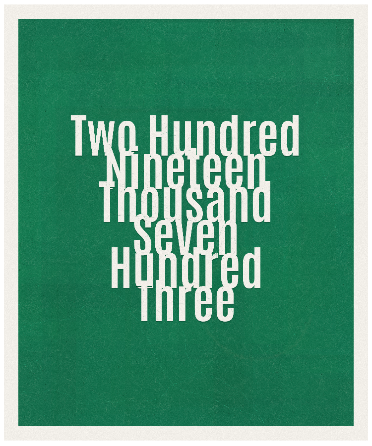 Count #219703