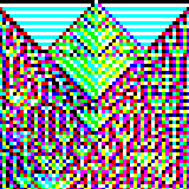 RGB Elementary Cellular Automaton #339