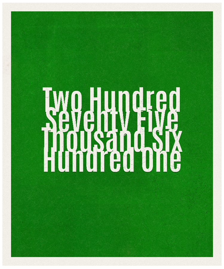 Count #275601