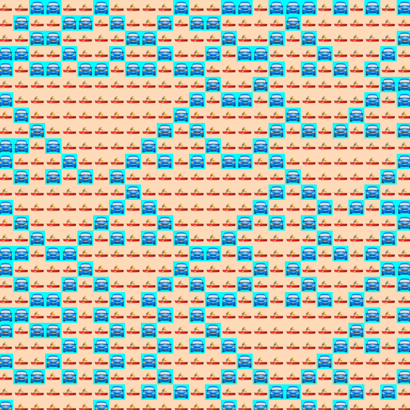 Elementary Cellular Emoji Automata #418