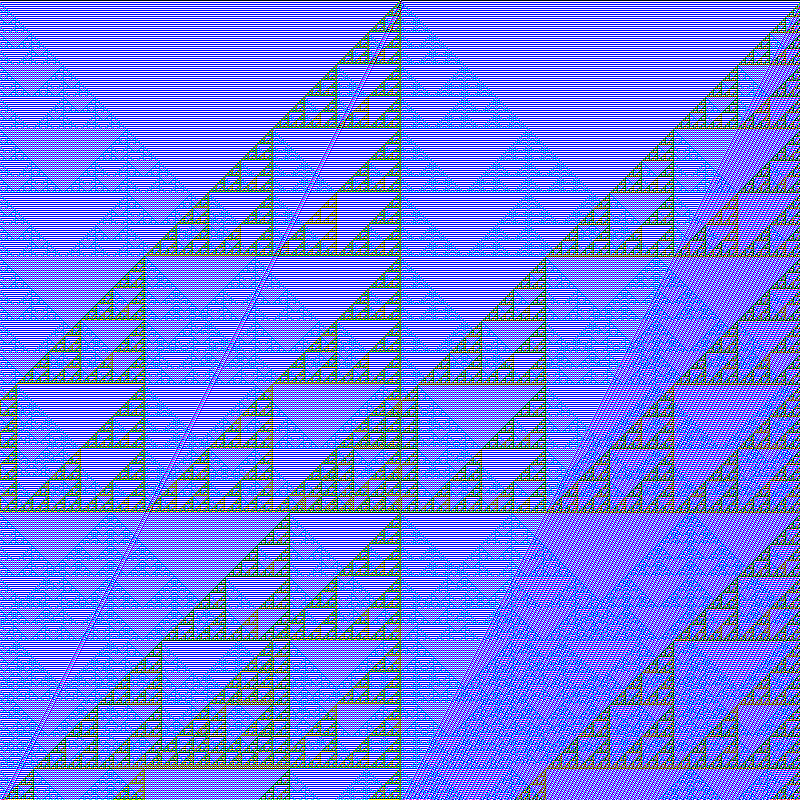 RGB Elementary Cellular Automaton #391