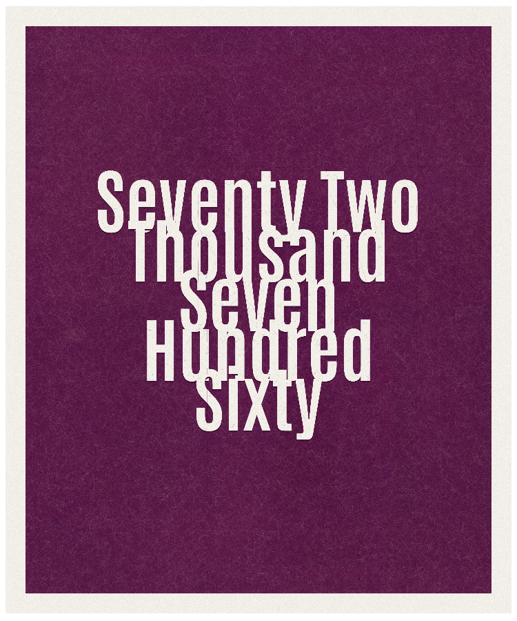 Count #72760
