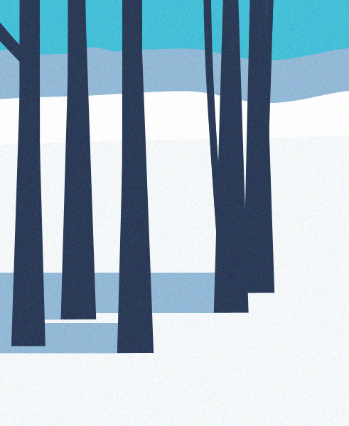 Minimal Snow Landscape #84