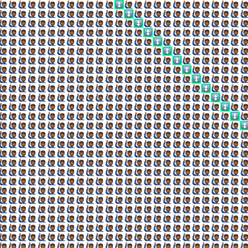 Elementary Cellular Emoji Automata #223