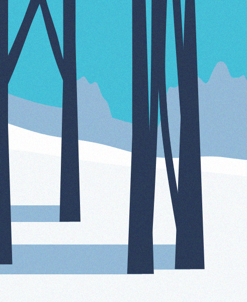 Minimal Snow Landscape #21