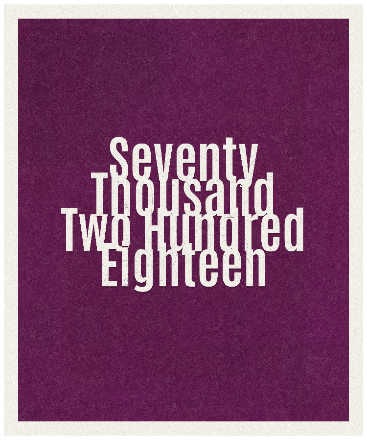 Count #70218