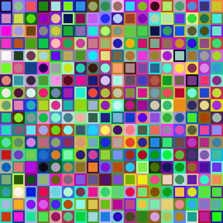 Square Dot Composition #122