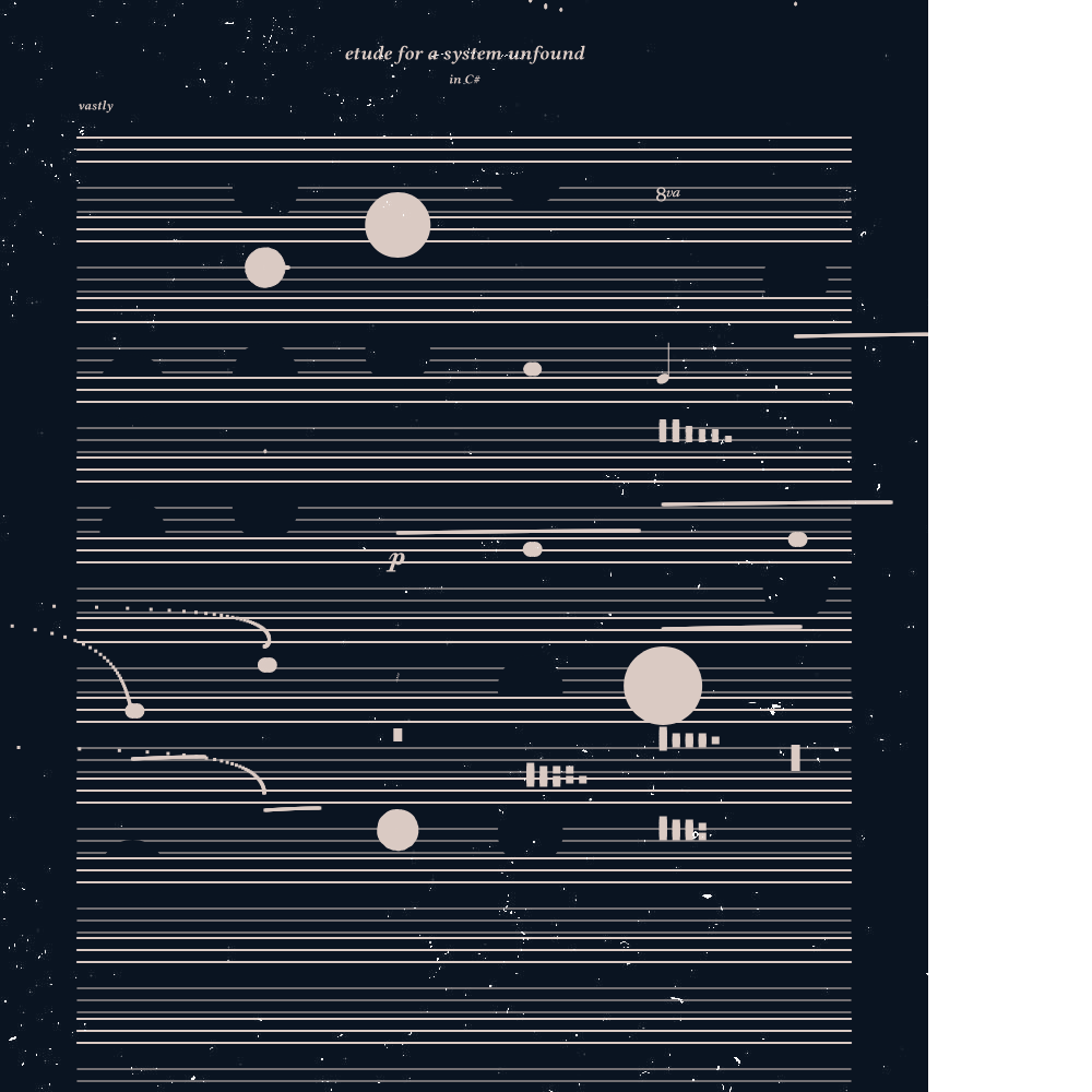 etude for a system unfound #50