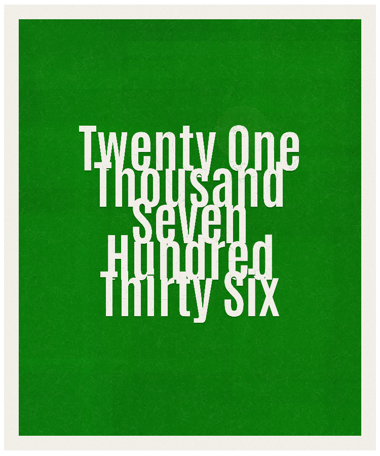 Count #21736