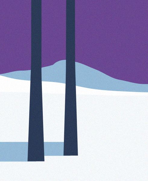 Minimal Snow Landscape #75