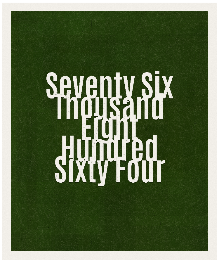Count #76864