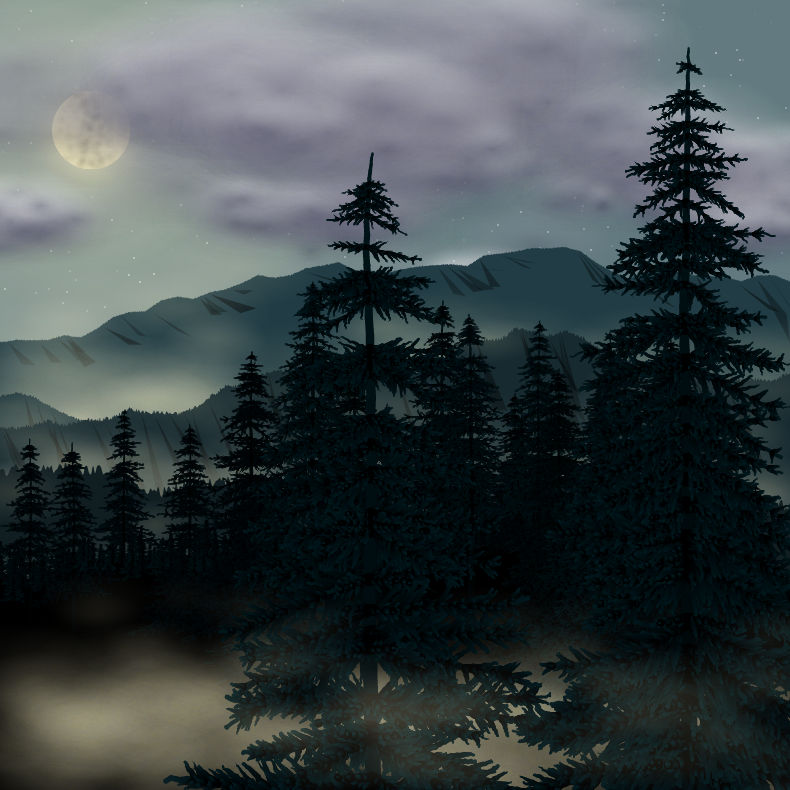 Moonlit Mountains #81