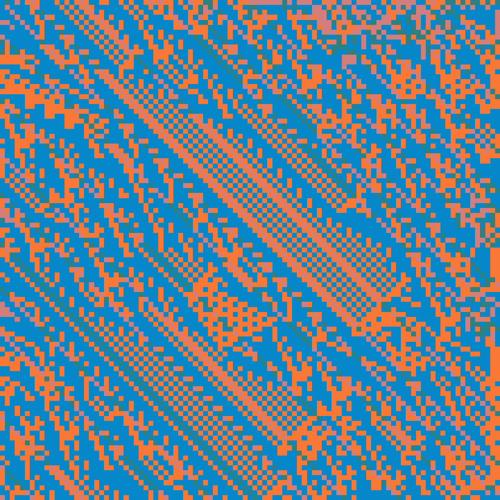 Blending Neighbors Cellular Automata #13