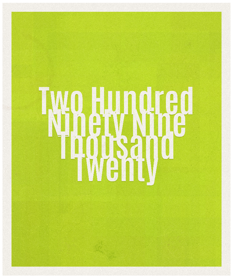 Count #299020