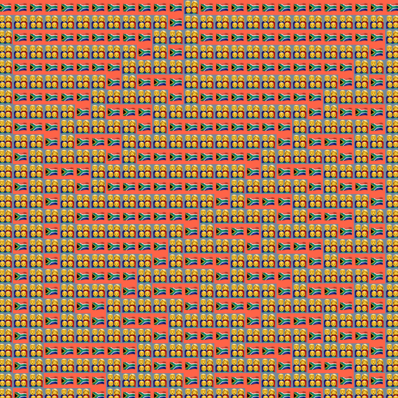 Elementary Cellular Emoji Automata #694