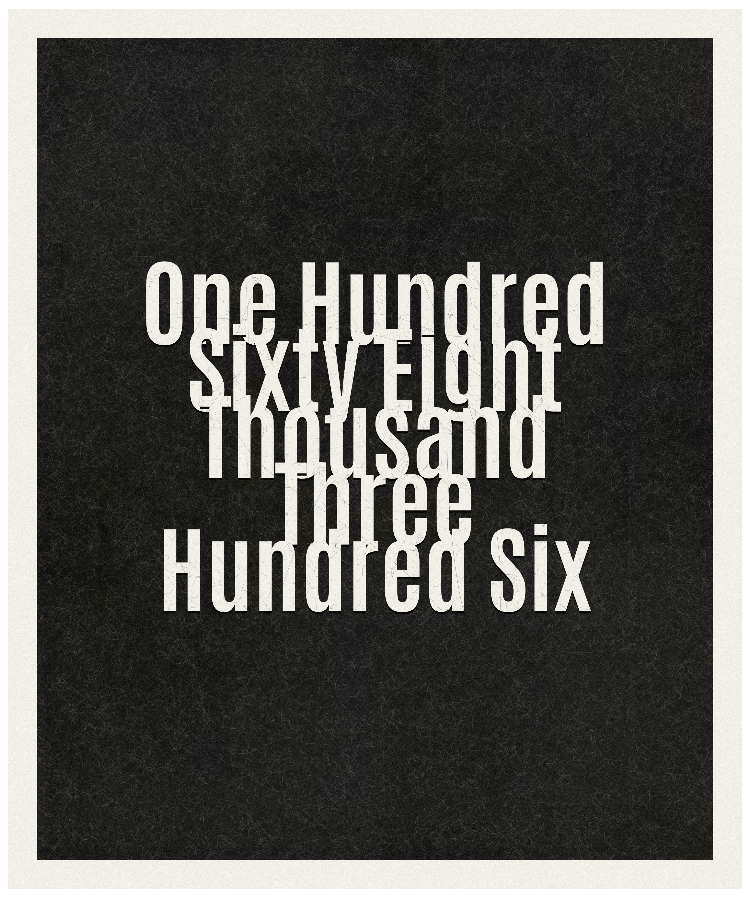 Count #168306