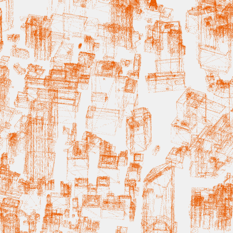 Algorithmic Drawing: Minato City Tokyo #99