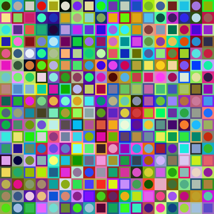 Square Dot Composition #10
