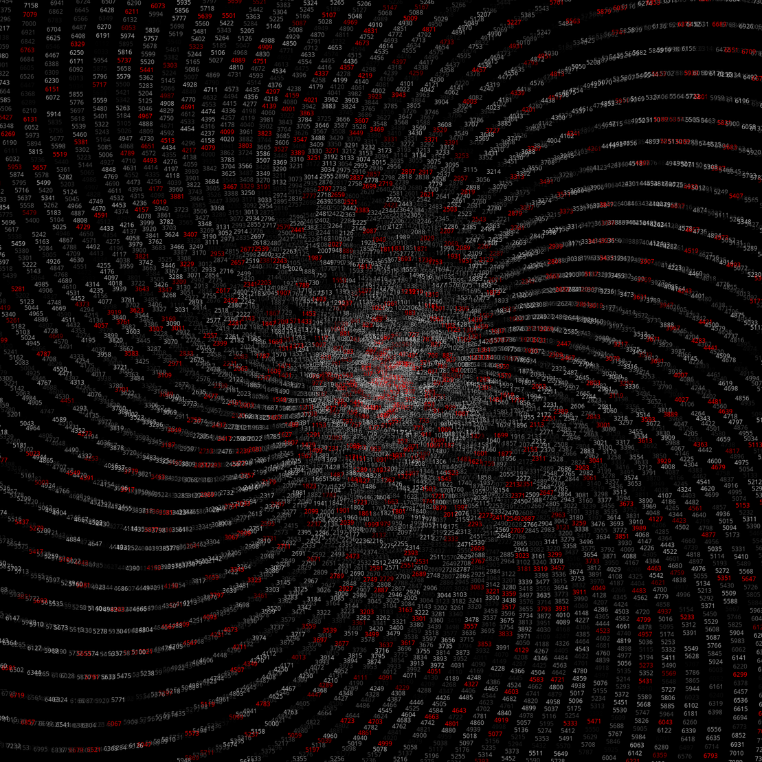 Polar Plot of Numbers #186