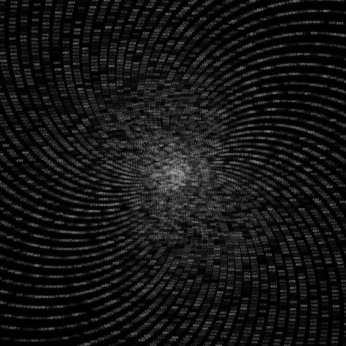 Polar Plot of Numbers #304