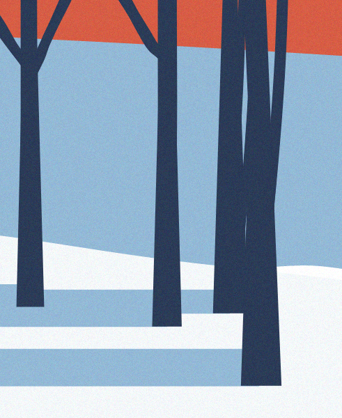 Minimal Snow Landscape #7