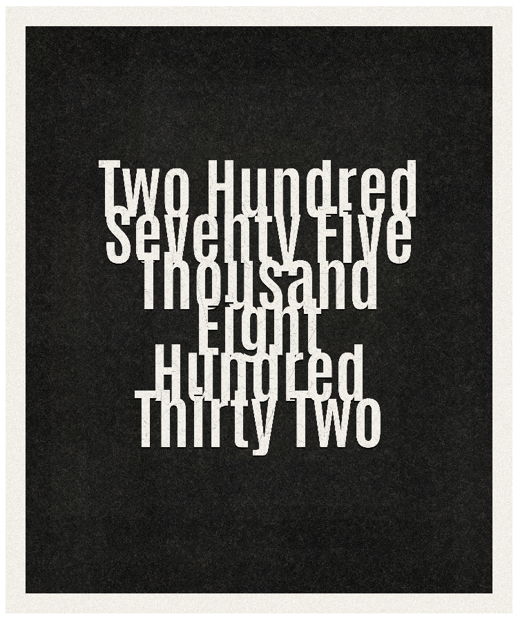 Count #275832