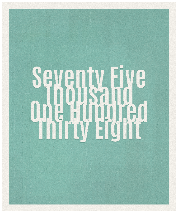 Count #75138