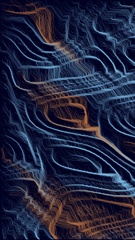 Algoscapes | Rock-face #612