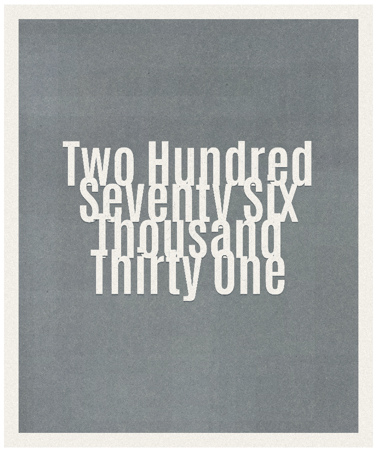 Count #276031