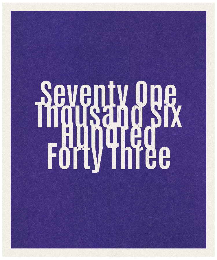Count #71643