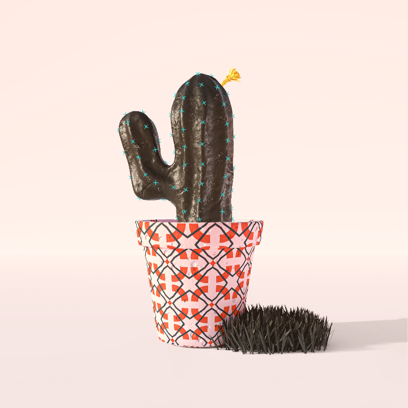 3D Crypto Cacti #36