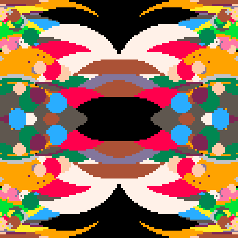 Rapid Psychedelic Inkblot Test Generator #32