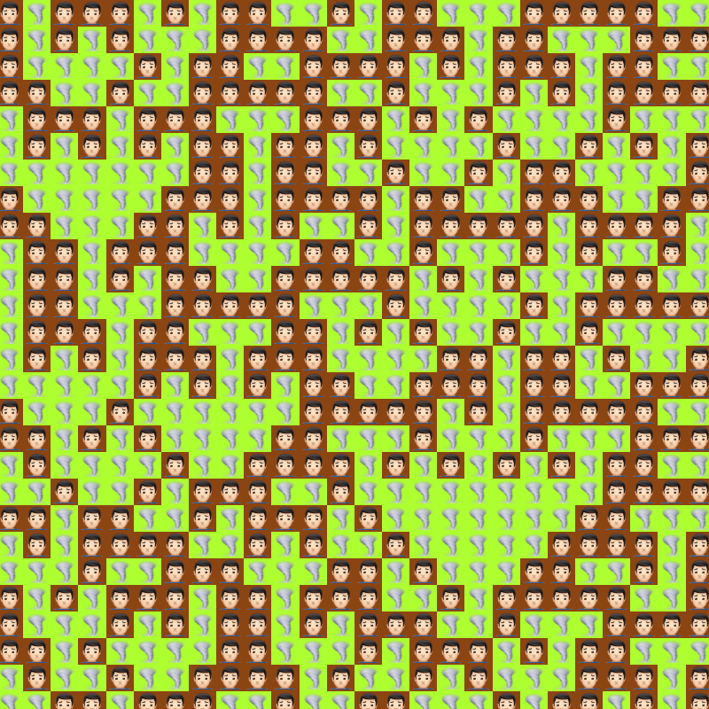 Elementary Cellular Emoji Automata #582