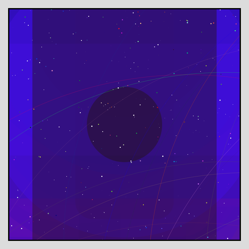 Color Field Starry B #187