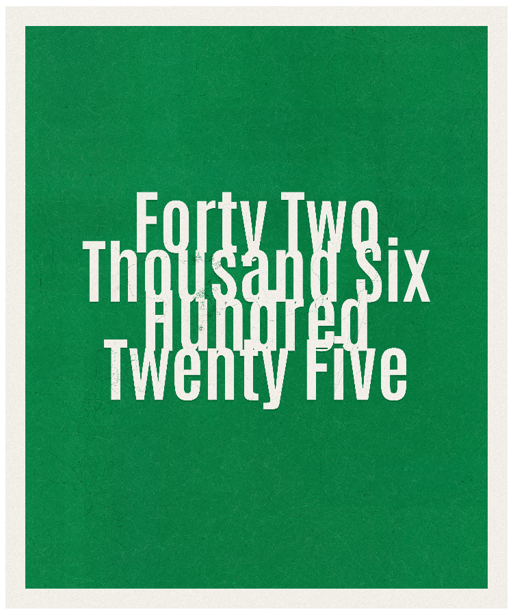 Count #42625